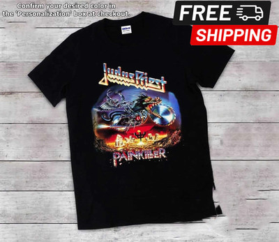 Judas Priest Painkiller Rare T Shirt Black Men S M L 234XL A188