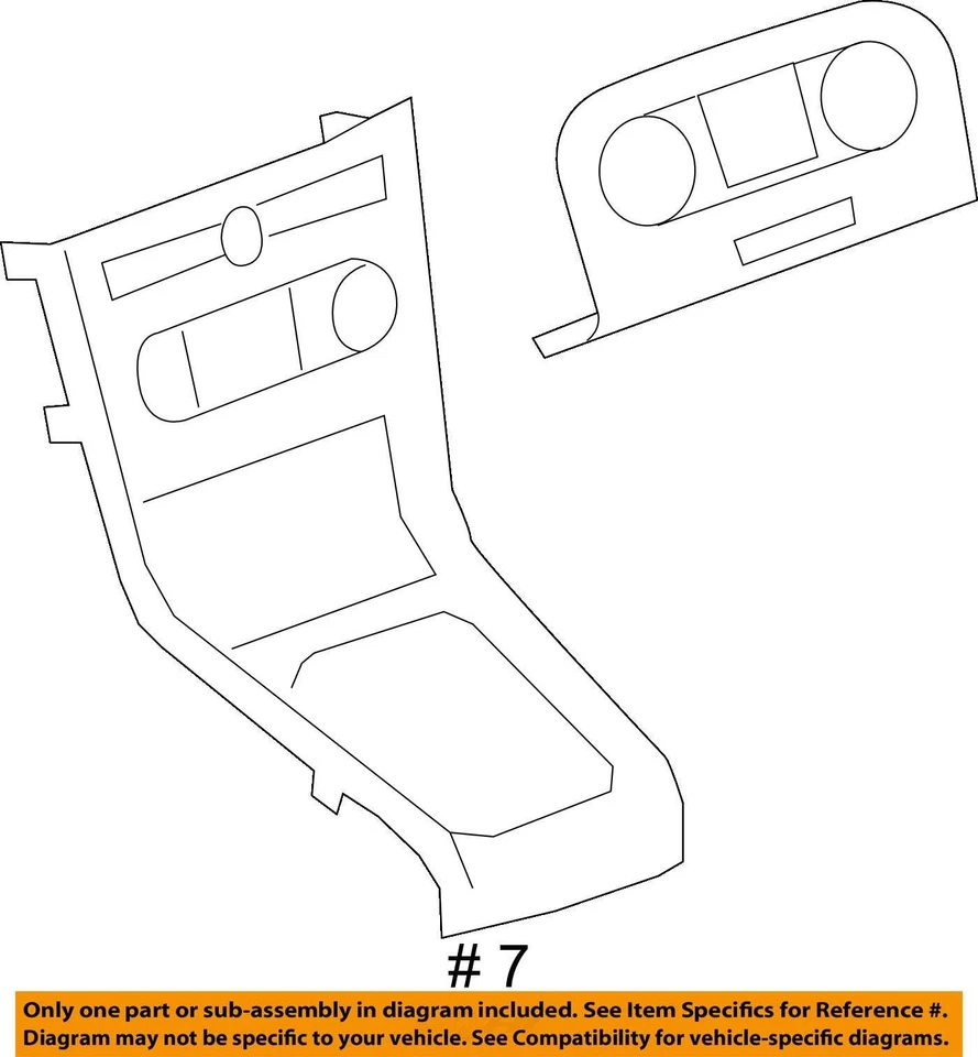 PANEL CENTRAL PARA CHEVROLET CAPTIVA 12-15 22740463 - NUEVO OEM Foto 4 de 4