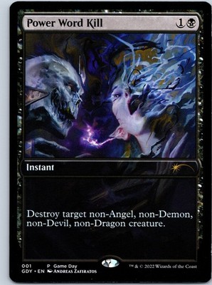 Power Word Kill Game Day & Store Championship Promos NM MTG