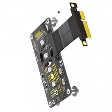 10CM M.2 NGFF NVME Key M SSDs to PCIE 4X Extension Cable with Pad
