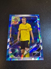 2020-21 Topps chrome sapphire soccer blue ice-Erling Haaland-No.1