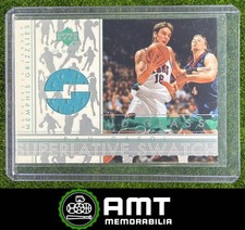 Pau Gasol 2002-03 Upper Deck Glass Superlative Jersey Memphis Grizzlies #PG-S