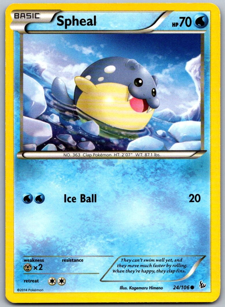 Spheal 24/106 XY - Flashfire Common NM