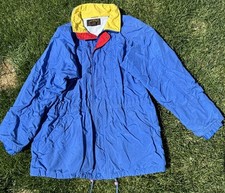 Eddie Bauer Vintage 80s Goretex Colorblock Multicolor Jacket Parka Windbreaker L