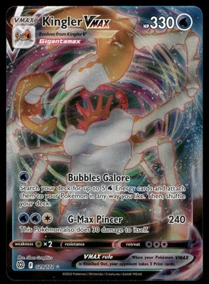 Kingler VMAX - SWSH09: Brilliant Stars [ULTRA RARE] [Near Mint] | Ozzie Collectables