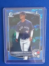 2025 Bowman Chrome Sapphire Christopher Polanco Toronto Blue Jays #BCP-162