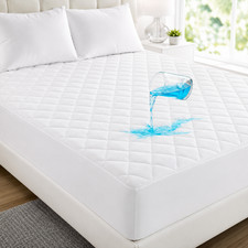 Waterproof Mattress Protector 18" Deep Pocket Hypoallergenic Breathable Cover
