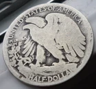 SILVER - RARE 1916 (608K MINTAGE)   WALKING LIBERTY  HALF DOLLAR - BEAUTY!