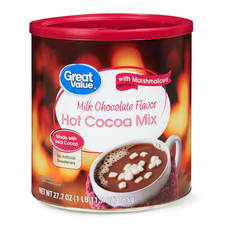 Great Value Milk Chocolate Hot Cocoa Drink Mix with Marshmallows, 27 oz Canister