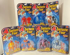Marvel Comics 1995 Fantastic Four Lot of 7 Action Figures Toy Biz NEW