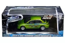 1/43 Mitsubishi Lancer Evolution VII 2002 Fast & Furious Lime Green Diecast