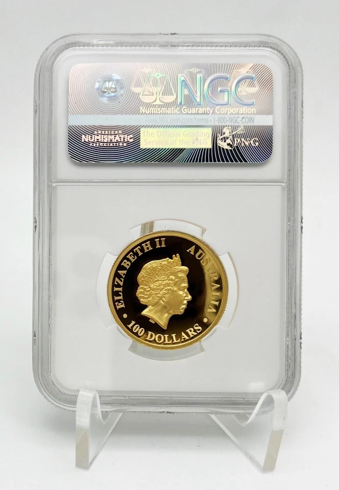 Australia 2015 100$ Kangaroo High Relief 1 oz Pure Gold coin Perth Mint - Image 2 of 4