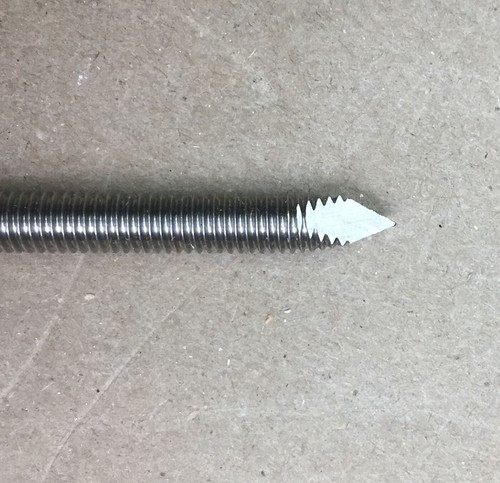 Steinman Orthopaedic Pins Stainless Steel 6mm Pins 25cm Threaded M6-1 Lot of 4 - Picture 3 of 5
