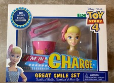 Disney Toy Story 4 Bo Peep Smile Set Toothbrush Holder Toothbrush  Rinse Cup
