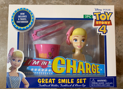 Disney Toy Story 4 Bo Peep Smile Set Toothbrush Holder Toothbrush & Rinse Cup
