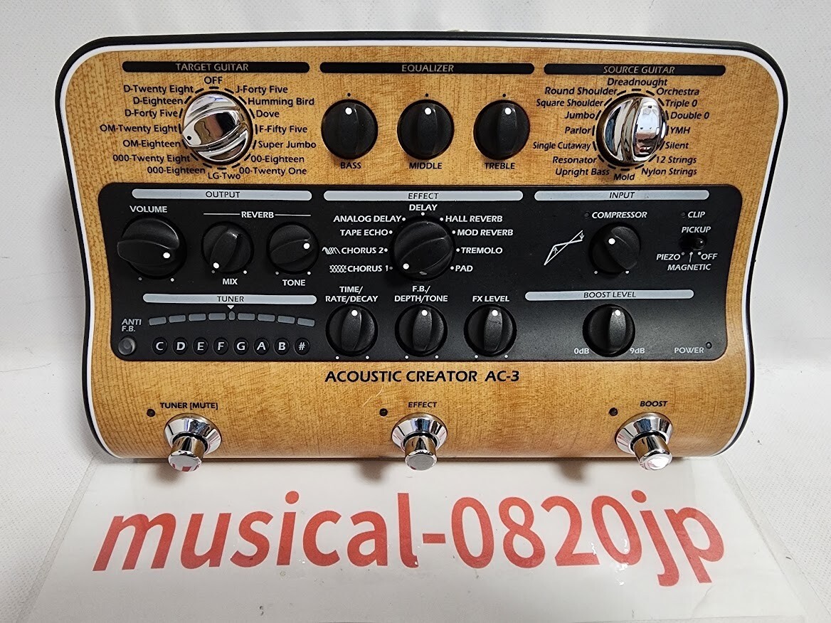 楽器 ZOOM AC-3 ACOUSTIC CREATOR Zoom AC-3 Guitar Acoustic Creator for sale online | eBay