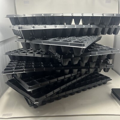 10 Pack Seed Starter Kit, 72 Cell Seedling Trays Gardening Germination