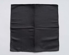 Zilli 120 New 100 Silk Pocket Square Solid Dark Gray Hand Made 13"