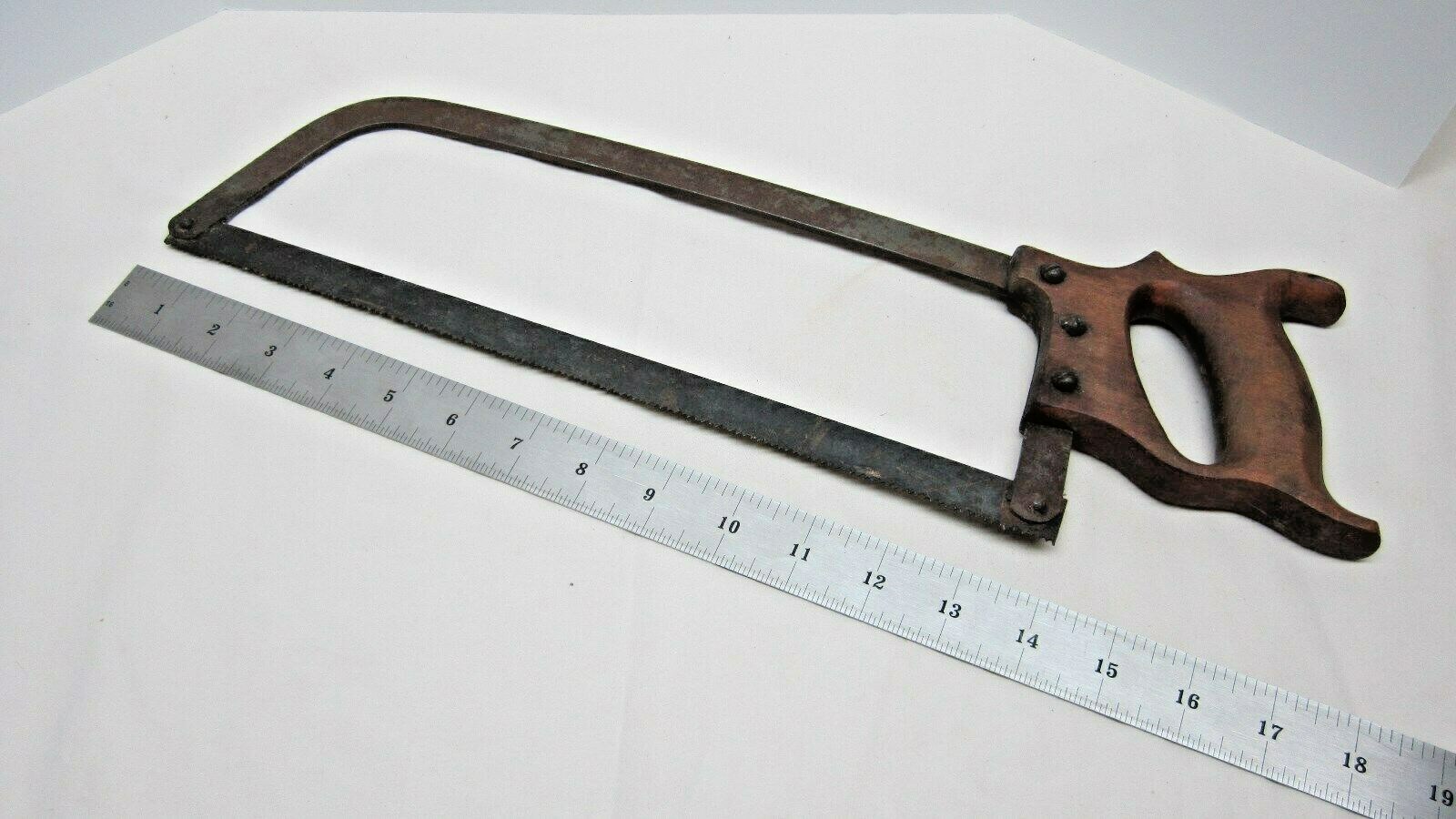 Vintage Meat Saw Wood Handle eBay