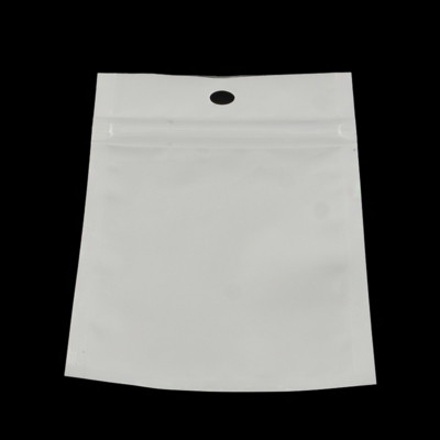 100x Clear White Rectangle Top Seal Zip Lock Storage Bags For Display 6 sizes