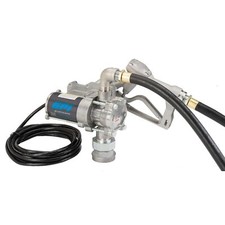 GPI - EZ-8 Fuel Transfer Pump, Manual Shut-Off Nozzle, 8 GPM fuel pump, 10'...
