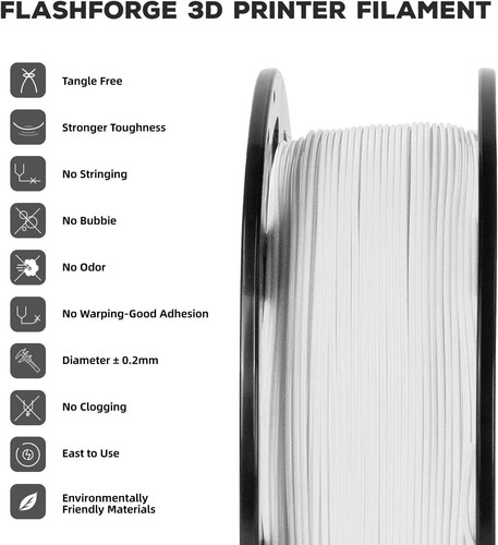 FLASHFORGE PLA Filament 1.75mm 3D Printer Filament 1kg for Most FDM 3D Printers - Picture 50 of 54