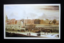 REPRO  13.90" x 8.60"  PRINT  FROST FAIR ON THE FROZEN THAMES   AT TEMPLE STAIRS