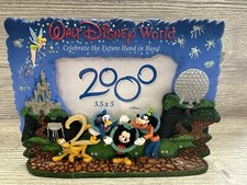 WALT DISNEY WORLD 2000 PICTURE PHOTO FRAME MICKEY MAGIC KINGDOM GOOFY 3.5x5