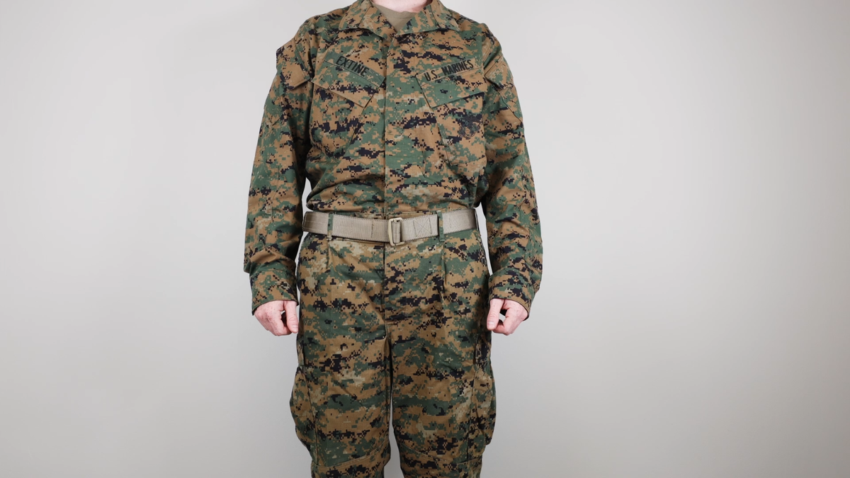 Small Long - US Marine Corps MCCUU Woodland Marpat Blouse