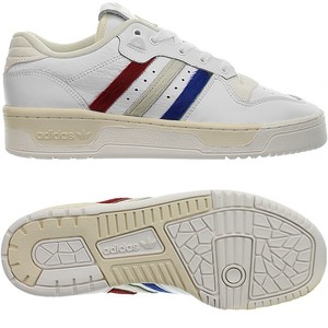 adidas rivalry low white red blue