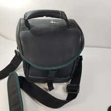 Photo Mate Medium Camera Bag Adjustable Black Leather Shoulder Strap