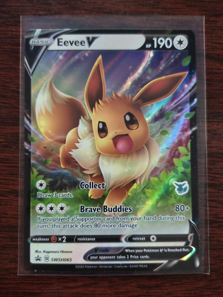 Eevee V SWSH065 Pokemon TCG Black Star Promo Full Art Ultra Rare