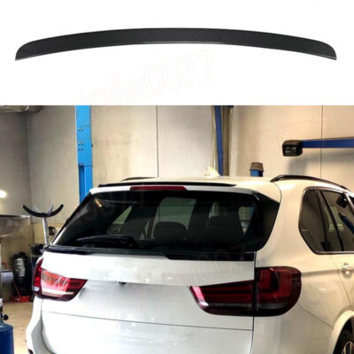 X5 Rear Window For 2014-2018 BMW X5 F15 ABS Carbon Fiber Look Rear Window Roof Spoiler ...