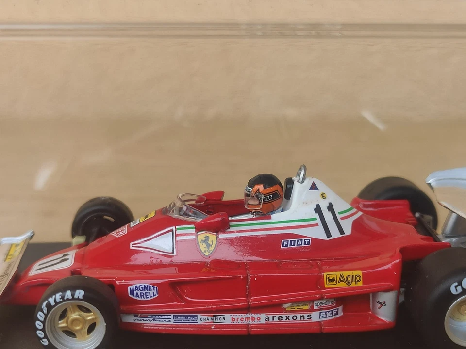 Ferrari 312 T2 1977 Test A Vallelunga Gilles Villeneuve Altaya Formula 1 1/43 - Immagine 3 di 4