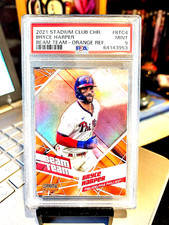 2021 BRYCE HARPER #16/25 STADIUM CLUB CHR. BEAM TEAM-ORANGE REF. #BTC4 MINT 9