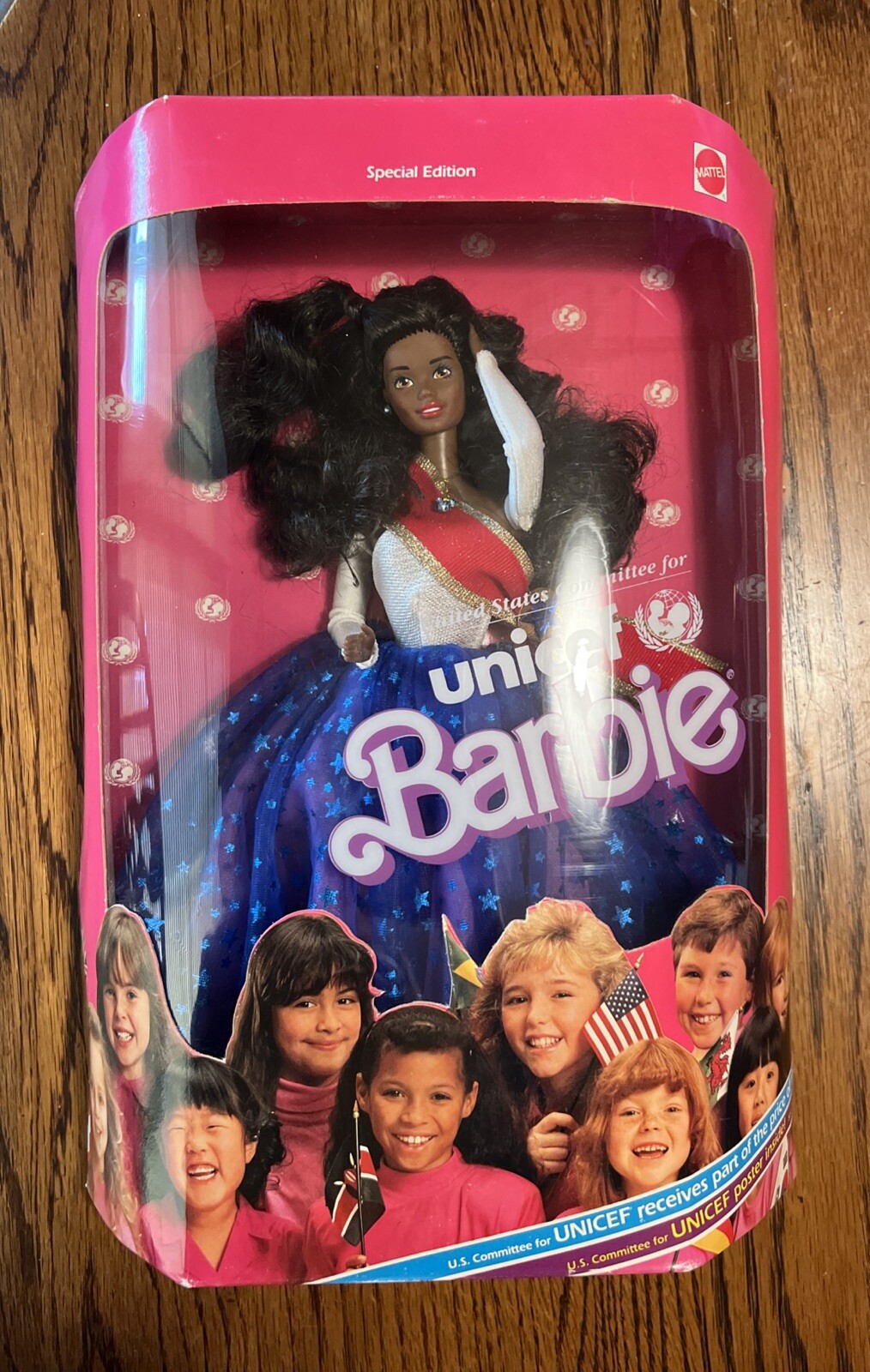 Unicef Barbie Doll African American Special Edition #4770 Mattel NRFB 30th Anni.