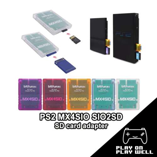 Adaptateur carte SD MX4SIO SIO2SD + V1.966 64 Mo FMCB OPL1.2.0 combo pour Sony PS2 PS1 - Photo 1 sur 14
