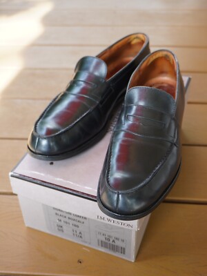 Loafer J.M. Weston, Herrenschuhe, rahmengenähte Schuhe, Business-Schuhe