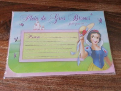 CARTE JOYEUX ANNIVERSAIRE DISNEY PRINCESS - LA CLAIRIERE MAGIQUE - Photo 1/2
