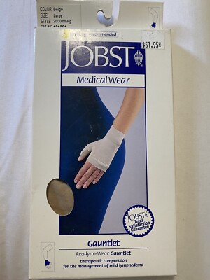 Jobst Bella Lite Beige 20-30 mmHg Gauntlet Large #101321 BNR:7863704 New in Box