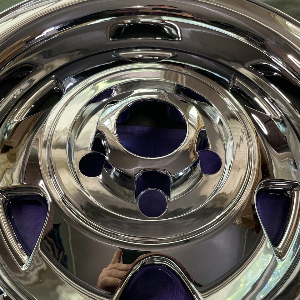 "Revestimiento de rueda cromado para Jeep Cherokee Wrangler 1988-2000 tapacubos IMP38X 15"" cubierta 1" Foto 2 de 4