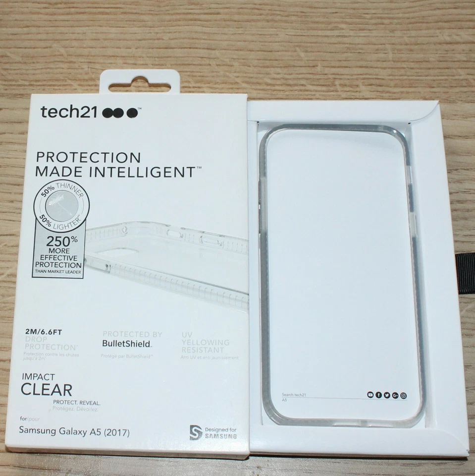 Tech21 More Effective Protection Impact Clear Case for Samsung Galaxy A5 (2017) - Image 2 of 3