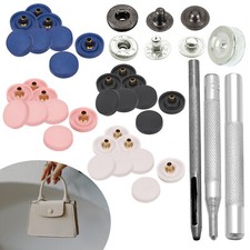 S FEDER Druckknopf + Hand-Werkzeug Plastikdeckel Metall Zurück Snap Verbindungen