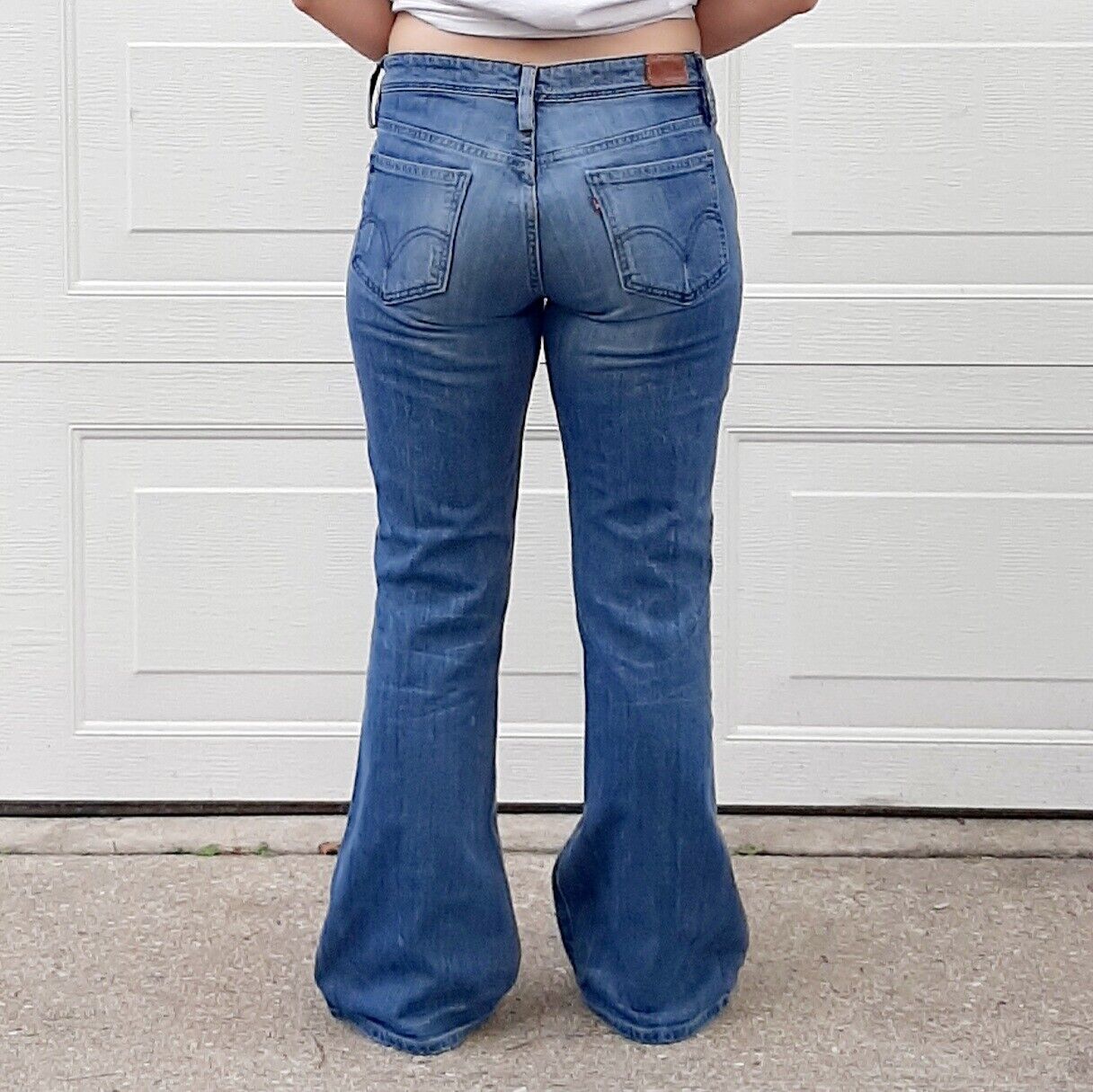 Vintage Levi's Low-Rise Y2K Sunset Flare Jeans, S… - image 1