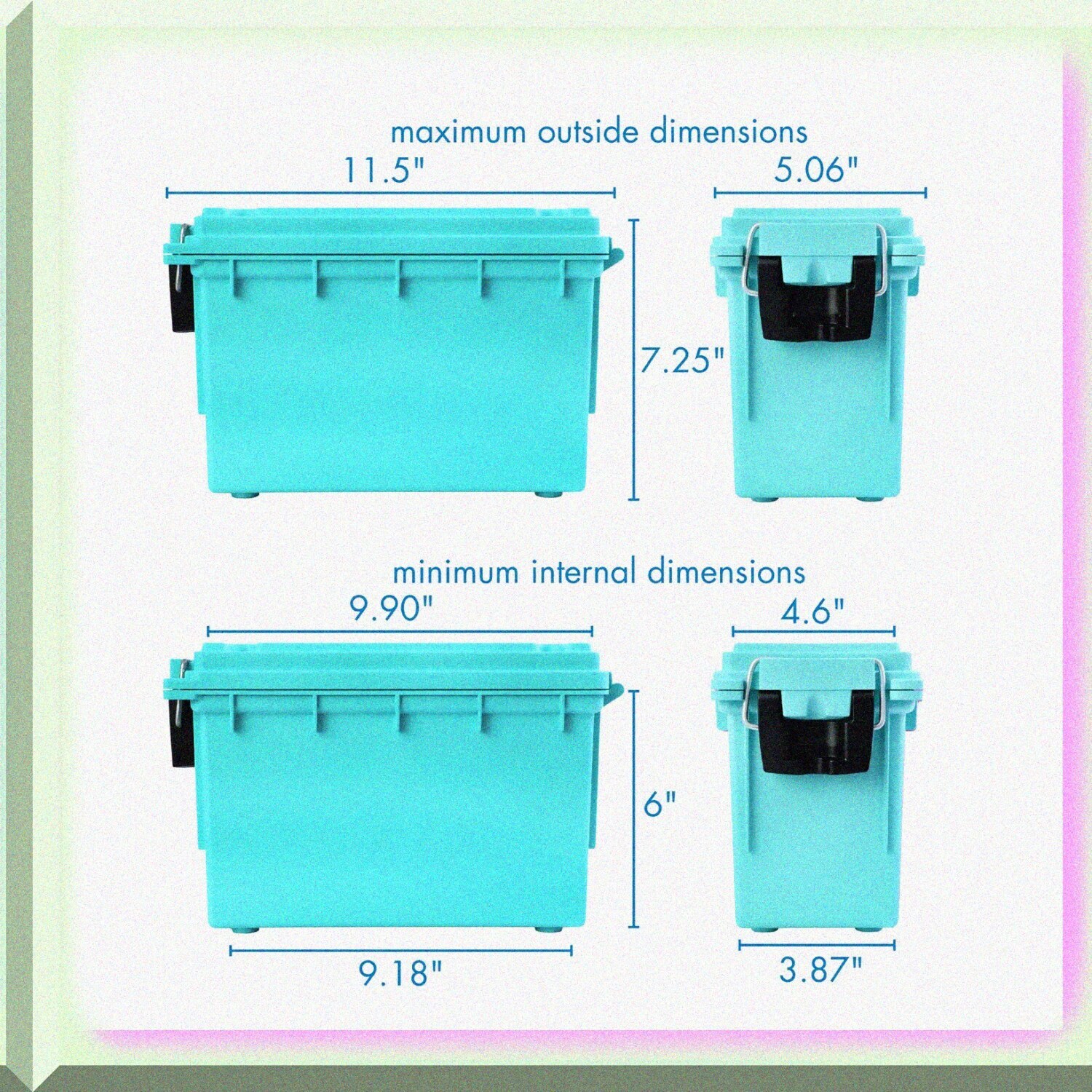 TealStack Art & Craft Organizer: Lockable, Stackable Storage Box with Handle & L