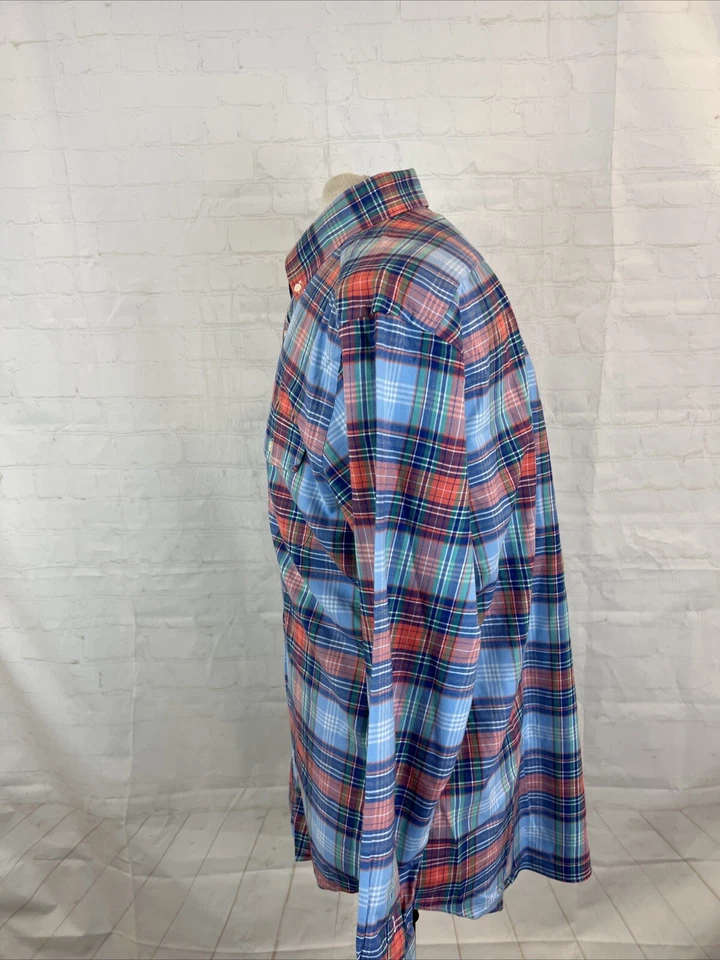 Camisa de vestir CROSBY Vineyard Vines de algodón a cuadros rosa y azul para hombre TALLA L $158 Foto 4 de 4