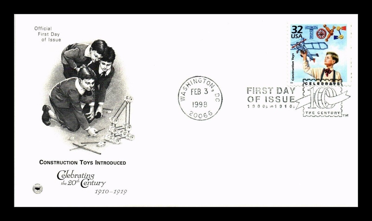 CONSTRUCTION TOYS INTRODUCED LITTLE BOYS 1910s DECADE CTC 1998 PCS