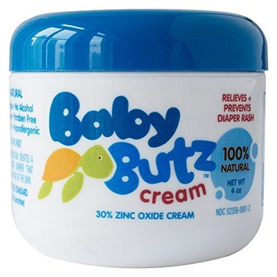 Baby Butz - 100% Natural Diaper Rash Cream - 4Oz (629210201139)