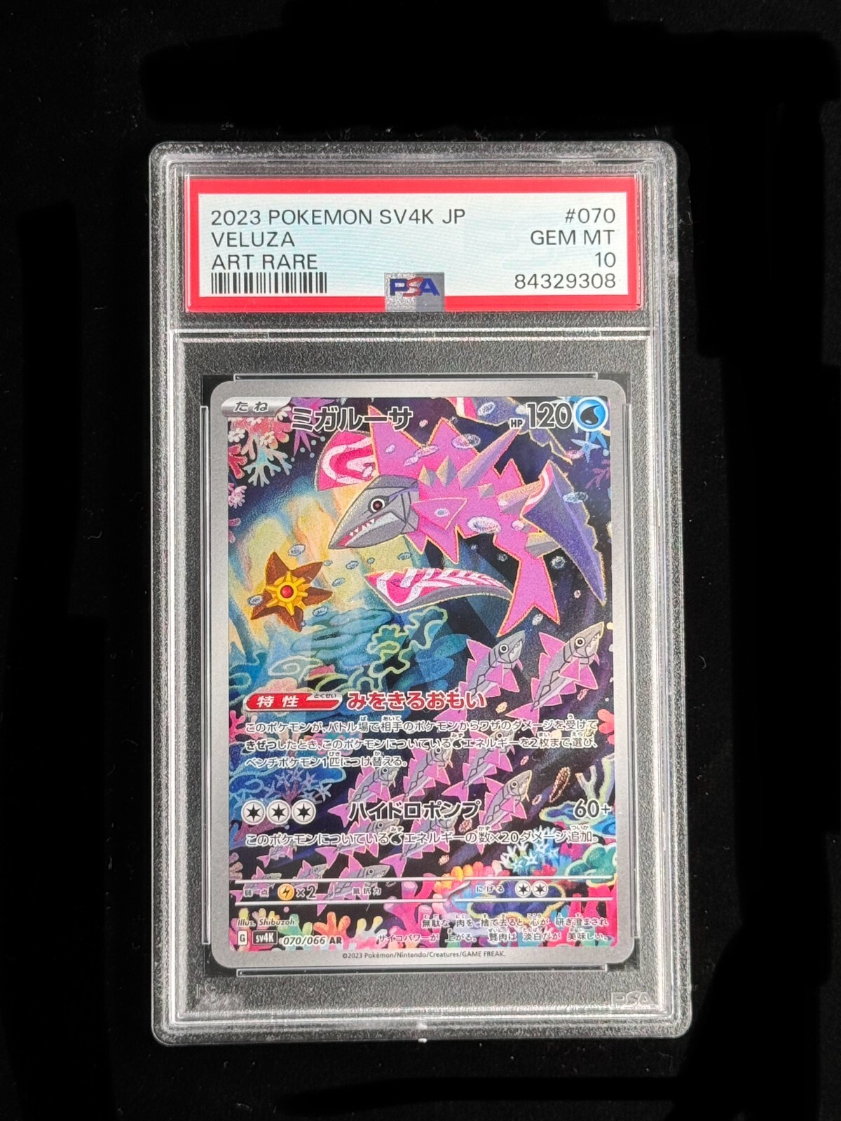 PSA 10] Pokémon Veluza AR Sv4K Ancient Roar Japanese (Neu (gemäss - Foto 7