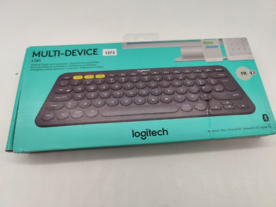 Logitech K380 Kabellose Bluetooth-Tastatur, Multi-Device & Easy-Switch AZERTY